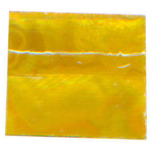 Sfoglia decoro madreperla 4x3,5 cm giallo