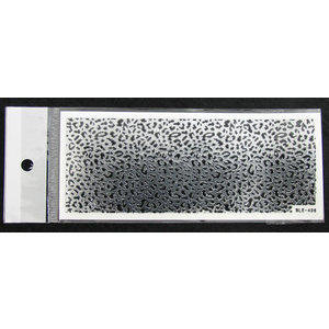 3D Nail Sticker striscia argento cod. BLE-496