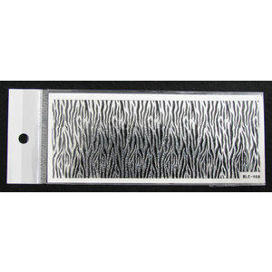3D Nail Sticker striscia argento cod. BLE-499