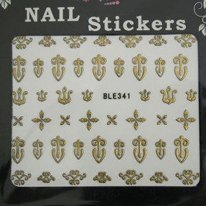 Nail Sticker BLE341 Oro
