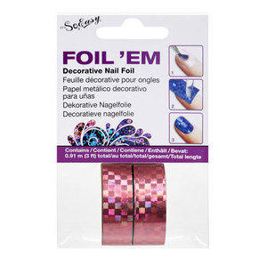 Foil ‘EM foglio decorativo per unghie So Easy Rosa 99041 2 pezzi