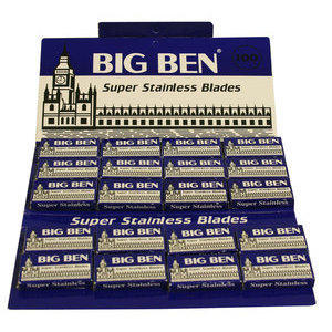 Lamette Big Ben Super Stainless stecca 20 pacchetti da 5 lame