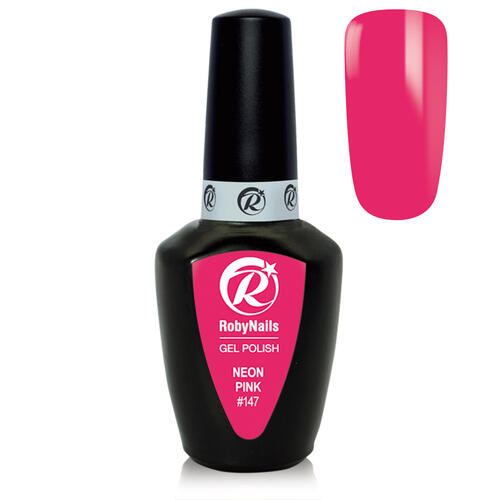 Gel Polish 147 Neon Pink Roby Nails 8 ml