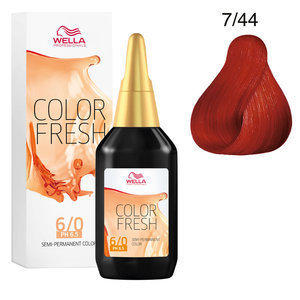 Color Fresh 7/44 biondo medio rame intenso Wella 75 ml
