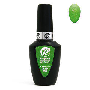 Gel Polish 184 Glimmer Neon Green Roby Nails 8 ml