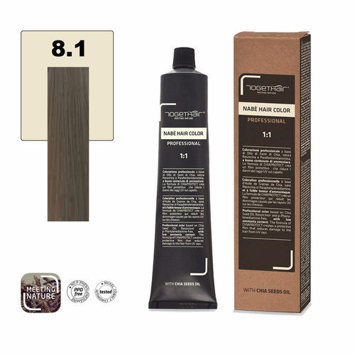 Nabe’ Hair Color nr. 8.1 Biondo Chiaro Cenere Togethair 100 ml