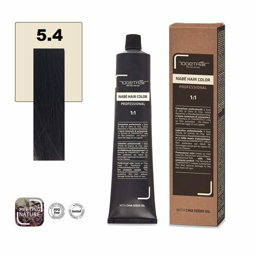 Nabe’ Hair Color nr. 5.4 Castano Chiaro Rame Togethair 100 ml