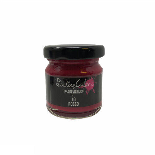 Colore Acrilico Painting Colors 40 ml Rosso