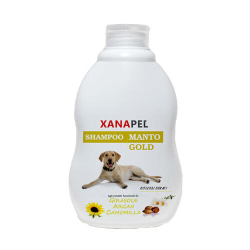 Shampoo per Cani Manto Gold Xanapel 250 ml