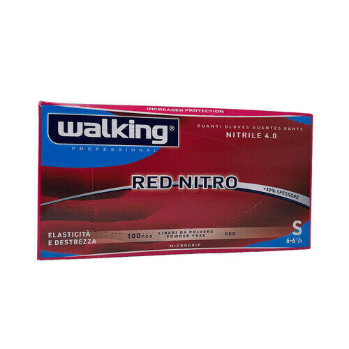 Guanti Red Nitro Senza Polvere Walking Small 100 Pz