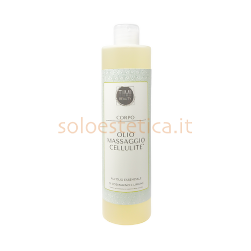 Olio Massaggio Cellulite con O.E. di Rosmarino e Limone AS vaso 500 ml.