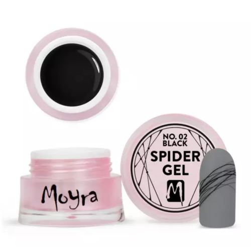 Spider Gel Moyra 02 Nero La Femme 5 g