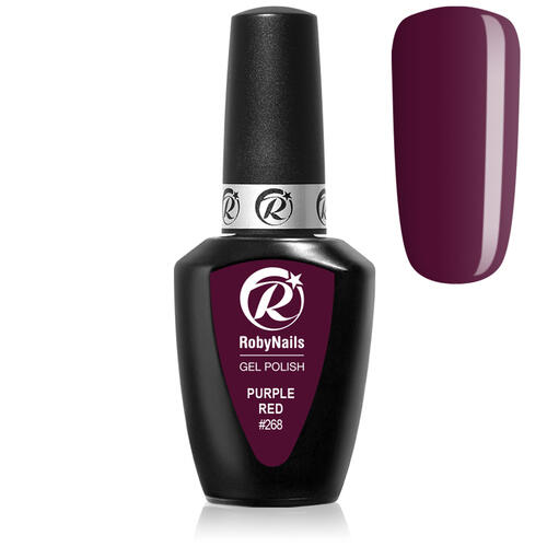 Gel Polish 268 Purple Red Roby Nails 8 ml