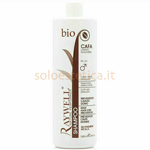 Shampoo CAFA Prev Caduta Uomo Bio Nature Raywell 1000 ml.
