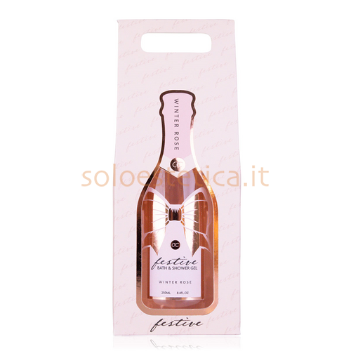 Confezione Regalo Shower Gel Bottiglia Champagne Prestige Rosa 250 ml