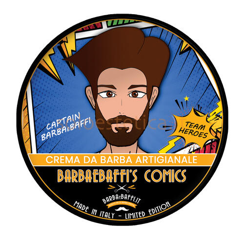Crema da Barba Comics Heroes Captain Barbaebaffi 150 ml