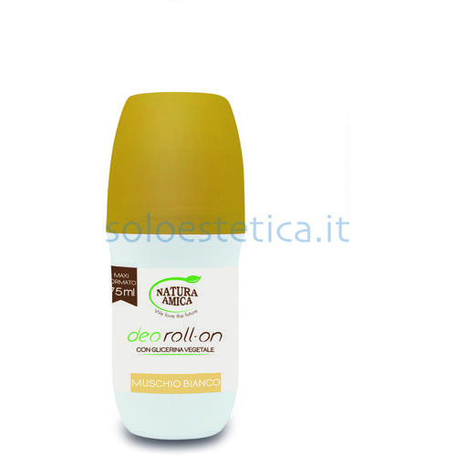 Deodorante Roll on Muschio Bianco Natura Amica 75 ml