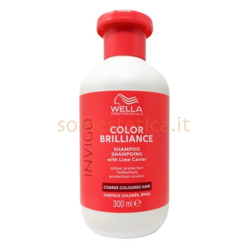 Shampoo Color Brilliance Con Lime Caviar Capelli Grossi 300 ml Wella