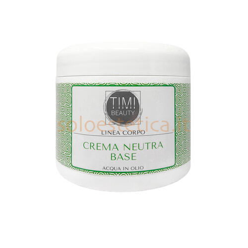 Crema Neutra Base A/O per il massaggio del Corpo Timi Beauty 500 ml.