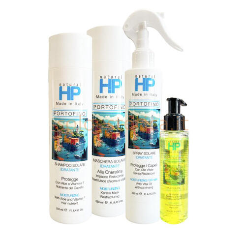 Kit Sun Portofino NH Shampoo - Maschera - Spray Idratante - Olio H&B
